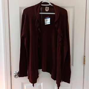 Anne Klein Open Cardigan 1X NWT
